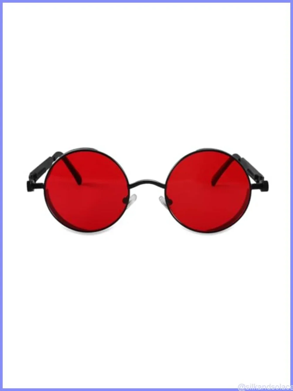 Retro Steampunk Round Metal Frame Sunglasses UV400 Full Frame